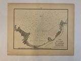 an old map of the bay of islands of new zealand