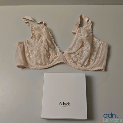 une photo montrant une paire de soutiens-gorge posés sur une boîte blanche