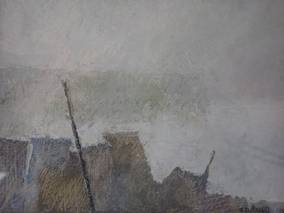 une peinture sur le mur d'un immeuble qui a été démoli