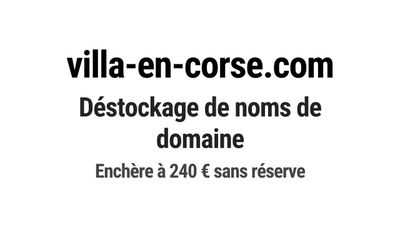 Nom de domaine villa-en-corse.com.