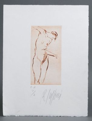 Romain SUZZONI (né en 1950) Étude de nu