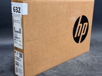 a close up of a box with a hp logo on it