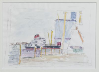 Jacques TRUPHÉMUS (1922-2017) Bassin au Tréport