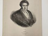 un dessin en noir et blanc représentant un homme en costume