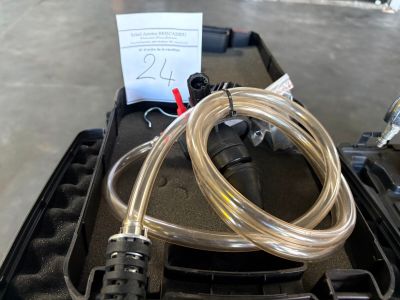 a suitcase with a bunch of wires in it