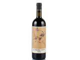 a bottle of wine with a picture of a woman on it