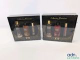 two boxes with different types of cosmetics in them on a white surface