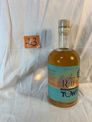 a bottle of liquor that is sitting on a table