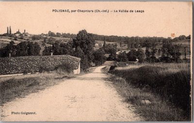 une photo en noir et blanc d'un chemin de terre à la campagne