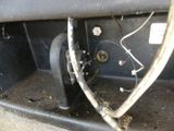 a close up view of the inside of a car ' s trunk