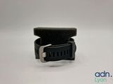 a close up of a watch strap with a buckle on it