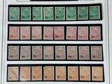 une affiche sur laquelle figurent tout un tas de timbres différents