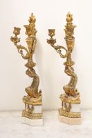 Paire de candélabres à trois lumières en bronze finement cis… (photo 6)