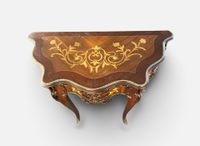 Console en bois de placage à décor marqueté de rinceaux flor… (photo 3)