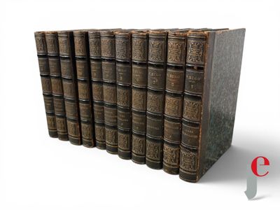 an image of a row of old books sitting on top of each other