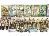 a lot of action figures that are lined up together