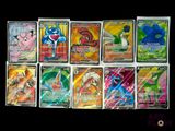 pokemon trading card lot of all different pokemon trading cards