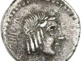 pièce de monnaie en argent portant l'image d'une tête d'homme