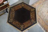 table d'appoint hexagonale de style Boulle - avec des montur… (photo 5)