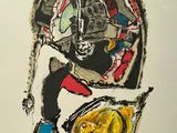 une image représentant le dessin d'un homme assis sur une chaise