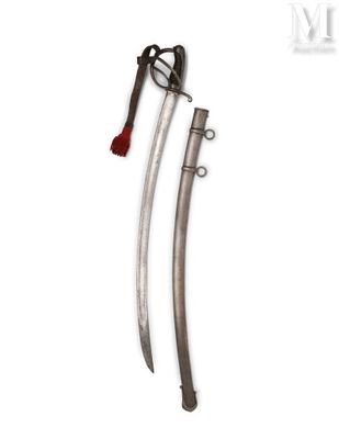 a close up of two swords with a red handle on a white background