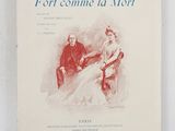 the front cover of the first edition of fort comme la mort