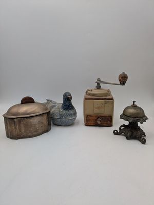 a lot of different items that are sitting on a table