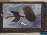 a picture of a painting of a fish in a frame