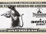 an image of a black and white picture of a mouse on a one dollar bill