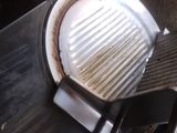 a close up of a grill with a grill grate on it