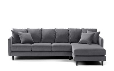 Canapé ELLIE FIXE 3 places CHAISE LONGUE DROITE.