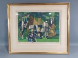 an image of a painting of a group of people in a park