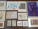 many different types of cards on the table