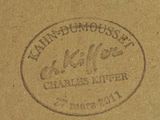 a picture of a close up of a stamp on a piece of paper