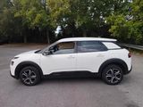 a white suv parked in a parking lot with trees in the background