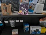 many items on the shelf in the store for sale