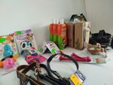 many items that are sitting on a white table