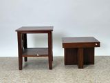 paire de tables d'appoint de style « mid-century modern »