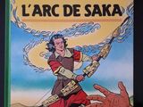 la couverture du livre *L'Arc de Saka*, avec une main qui tend vers elle