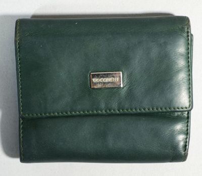 COCCINELLE Portefeuille en cuir vert