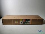a cardboard box that has a bunch of books in it