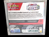 a bag of pokemon trading cards sitting on a table