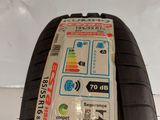 a close up of a tire with a sticker on it