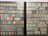 a lot of stamps on the cover of a book