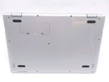 a close up of a laptop with a white back panel