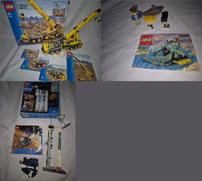 "JEUX DE CONSTRUCTION – LOT DE 3 SETS LEGO ANCIENS / VINTAGE… - Photo 1