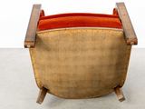 a chair that is sitting on a cement floor