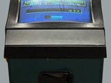 a small video game machine with a game on the screen