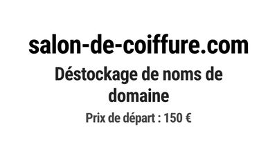 Nom de domaine salon-de-coiffure.
