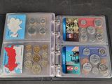 a wallet with a lot of coins inside of it